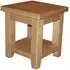 Hampshire Oak End Table with Shelf - Natural