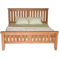 Hampshire Slatted Bed Frame - Natural Oak