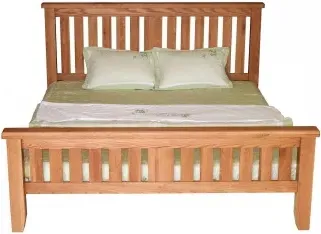 Hampshire Slatted Bed Frame - Natural Oak