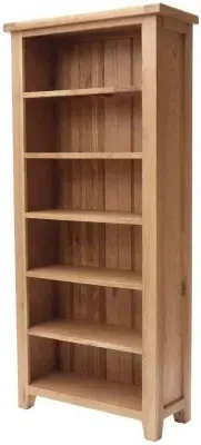 Hampshire Wide Bookcase - Natural, Oak image