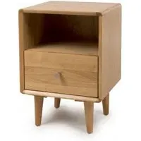 Jenson 1 Drawer Bedside Cabinet - Light Oak