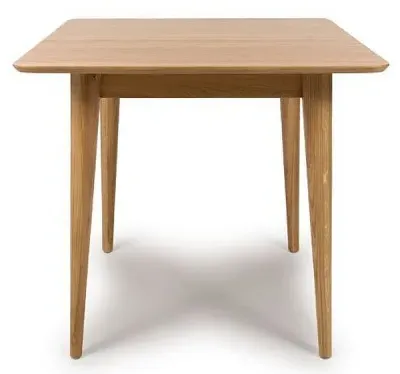 Jenson 2-4 Seater Square Extending Dining Table - Light Oak image