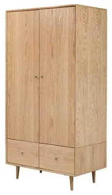 Jenson 2 Door 2 Drawer Double Wardrobe - Light Oak image