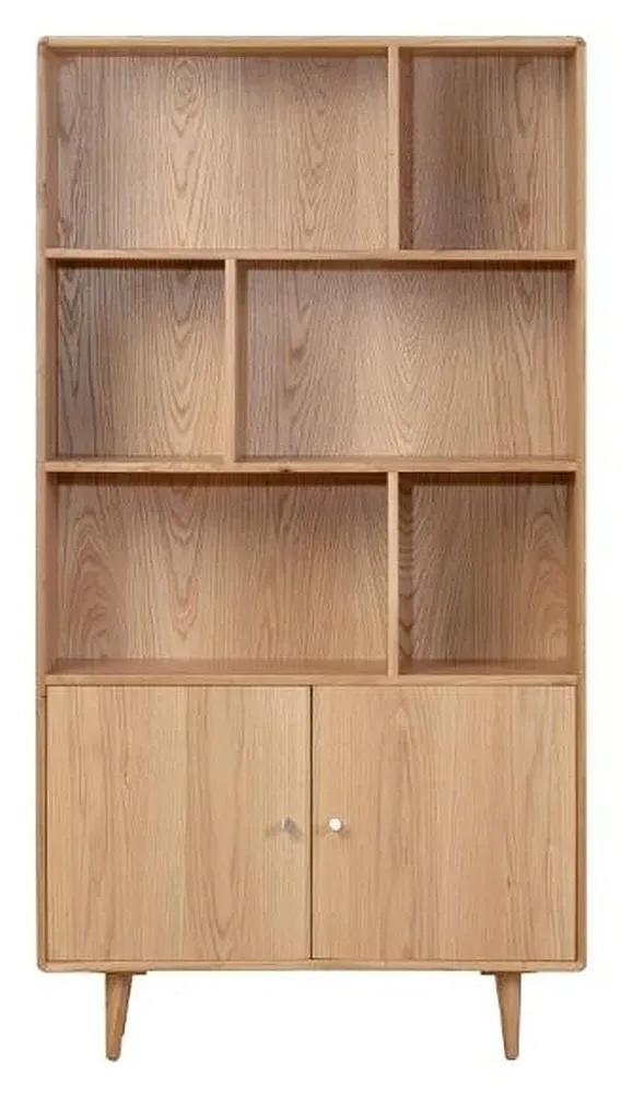 Jenson 2 Door Bookcase - Light Oak