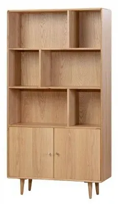 Jenson 2 Door Bookcase - Light Oak image