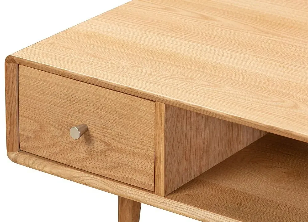 Jenson 2 Drawer Coffee Table - Light Oak