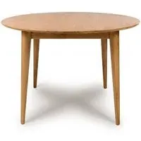 Jenson 2-Seater Round Dining Table - Light Oak