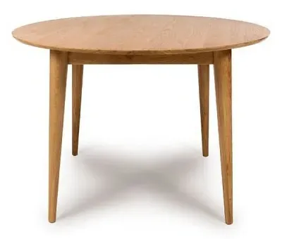 Jenson 2-Seater Round Dining Table - Light Oak