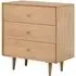 Jenson 3 Drawer Small Chest - Light Oak