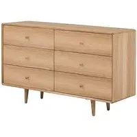 Jenson 6 Drawer Wide Chest - Light Oak