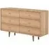 Jenson 6 Drawer Wide Chest - Light Oak