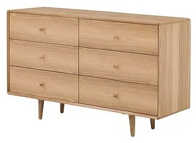Jenson 6 Drawer Wide Chest - Light Oak image