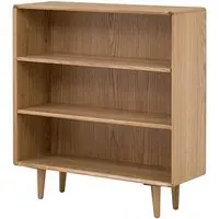 Jenson Low Bookcase - Light Oak