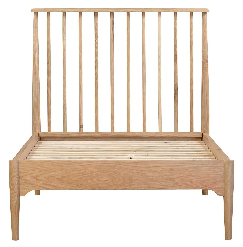 Jenson Slatted Bed Frame - Light Oak