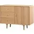 Jenson Small 1 Door Sideboard - Light Oak