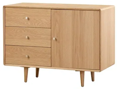 Jenson Small 1 Door Sideboard - Light Oak image