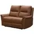 Kansas 2-Seater Reclining Sofa - Tan, Faux Leather