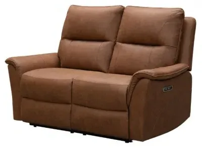Kansas 2-Seater Reclining Sofa - Tan, Faux Leather image