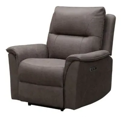 Kansas Reclining Armchair - Truffle, Faux Leather
