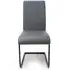Loft Cantilever Dining Chair - Grey, Faux Leather