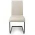 Loft Cantilever Dining Chair - Taupe, Faux Leather