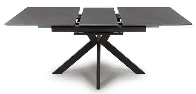 Lunar 4-6 Seater Extending Dining Table - Grey, Ceramic