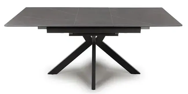 Lunar 4-6 Seater Extending Dining Table - Grey, Ceramic