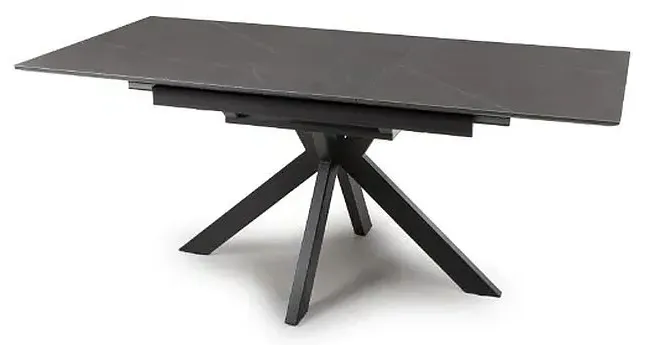 Lunar 4-6 Seater Extending Dining Table - Grey, Ceramic