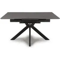 Lunar 4-6 Seater Extending Dining Table - Grey, Ceramic