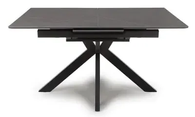 Lunar 4-6 Seater Extending Dining Table - Grey, Ceramic