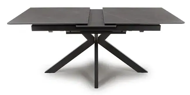 Lunar 6-8 Seater Extending Dining Table - Grey, Ceramic