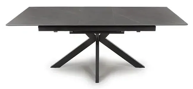 Lunar 6-8 Seater Extending Dining Table - Grey, Ceramic