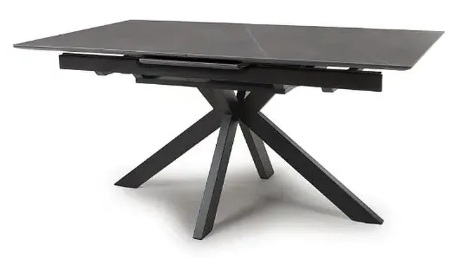 Lunar 6-8 Seater Extending Dining Table - Grey, Ceramic