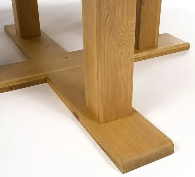 Madrid 6 Seater Round Dining Table - Oak