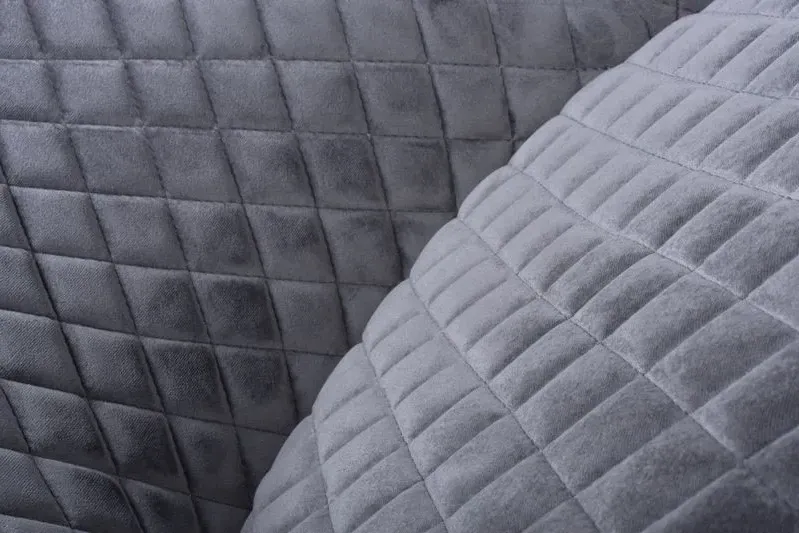 Malmo Dining Chair Set of 2 - Grey, Velvet