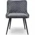 Malmo Dining Chair Set of 2 - Grey, Velvet