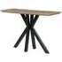 Manhattan 120cm Console Table with Spider Legs - Oak
