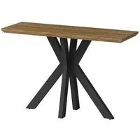 Manhattan 120cm Console Table with Spider Legs - Walnut