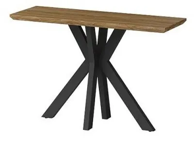Manhattan 120cm Console Table with Spider Legs - Walnut