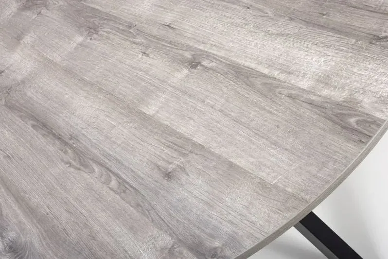 Manhattan 4-6 Seater Oval Extending Dining Table - Grey