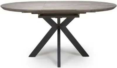 Manhattan 4-6 Seater Oval Extending Dining Table - Grey image