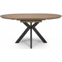 Manhattan 4-6 Seater Oval Extending Dining Table - Walnut