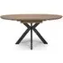Manhattan 4-6 Seater Oval Extending Dining Table - Walnut