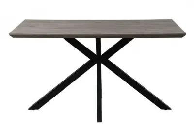 Manhattan 4-Seater Dining Table with Spider Legs - Grey image