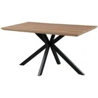 Manhattan 4-Seater Dining Table with Spider Legs - Walnut