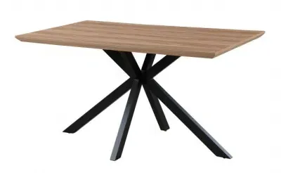 Manhattan 4-Seater Dining Table with Spider Legs - Walnut