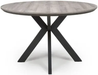 Manhattan 4-Seater Round Dining Table - Grey image