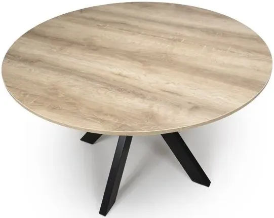 Manhattan 4-Seater Round Dining Table - Oak