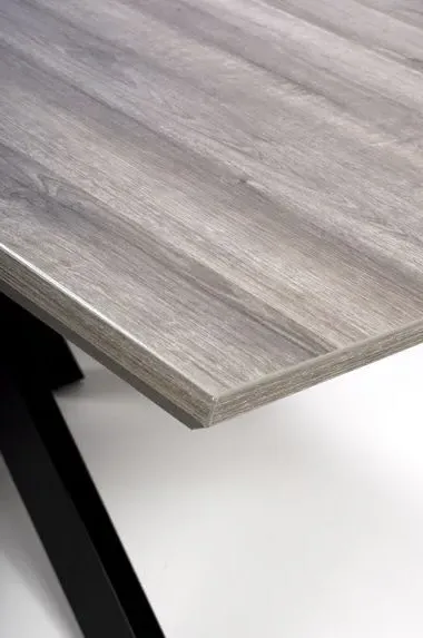 Manhattan 6 Seater Dining Table with Spider Legs - Grey