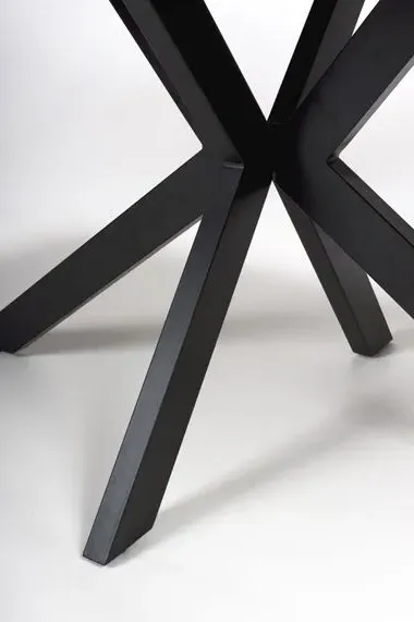 Manhattan 6 Seater Dining Table with Spider Legs - Grey